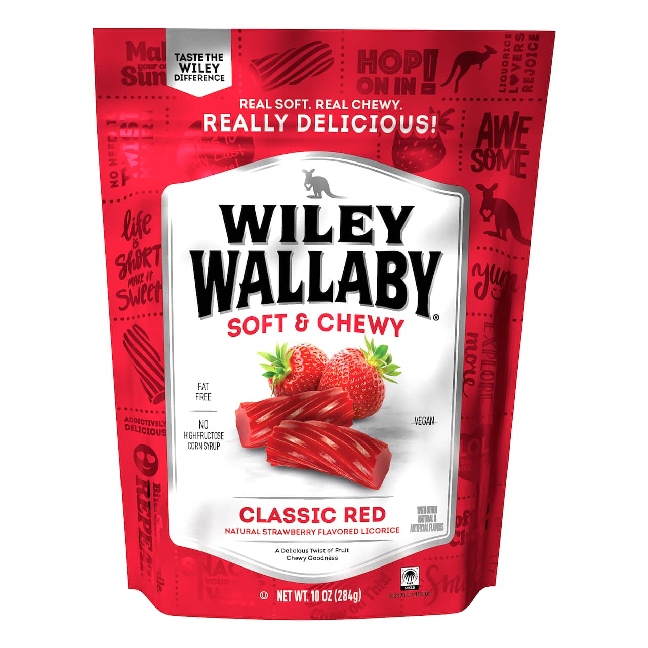 Wiley Wallaby® Soft & Chewy Classic Red Strawberry Licorice